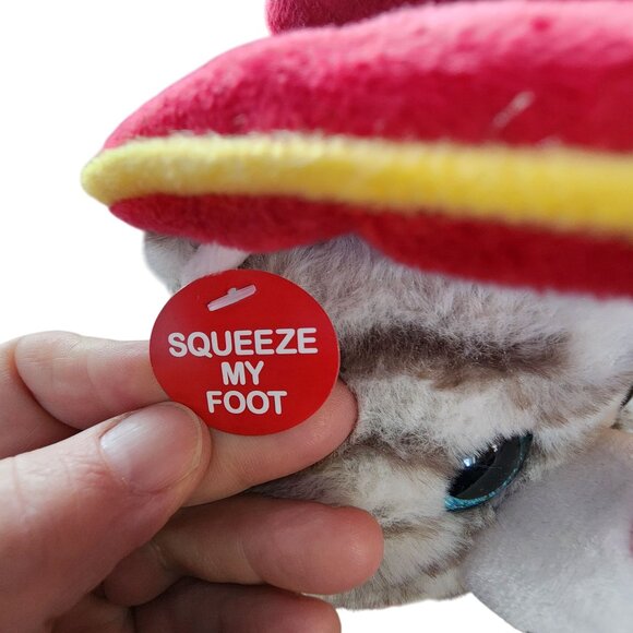 Sir Catsby The Storyteller Plush Cat Toy With Glowing Eyes - Picture 6 of 6